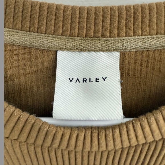 Varley Antique Bronze Maybrook Boxy Rib Sweatshirt - Picture 2 of 4